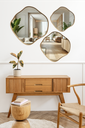 Ver imagem 4 de Kit com 3 Espelhos Orgânicos Decorativos Design em Madeira