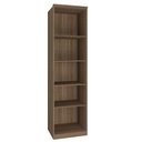 Ver imagem 2 de Guarda Roupa Modulado 02 Portas com Prateleiras 245cm Altura Setiba - Carvalho/Branco