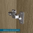 Ver imagem 4 de Guarda Roupa Modulado 02 Portas com Prateleiras 245cm Altura Setiba - Carvalho/Branco