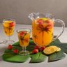 Jogo de Jarra de Cristal 1,3L com Taças 240ml Coqueiro Lyor 7 Peças Palm Hand Painting - 3