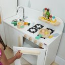Ver imagem 3 de Cozinha Infantil de Madeira Compacta Kit Livro Educativo - Branco