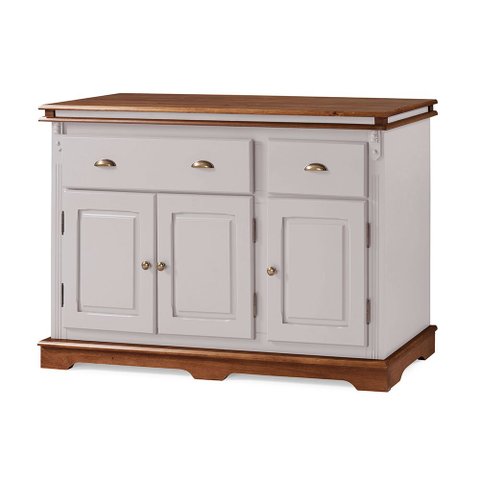 Balcão Buffet 3 Portas 2 Gavetas Manchester 2001 Linz Móveis - Off White/Imbuia