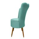 Ver imagem 3 de Cadeira Poltrona Decorativa Pétala Veludo Luxo Premium Pés Retrô Palito Sala e Quarto Tiffany
