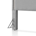 Ver imagem 5 de Cabeceira Cama Box Queen 1,60m Estofada Aruba Linho Cinza