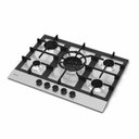 Ver imagem 1 de Cooktop 5 Bocas Aço Inox Sabaf Zurique 70cm Superautomático - de Bacco