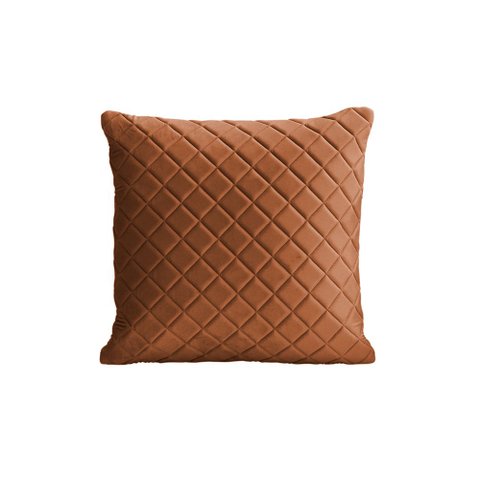 Almofada Tressê 40x40cm Veludo Terracota - Nexta Casa