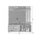 Ver imagem 2 de Home Serrano para Tv Ate 65 Polegadas Jcm Cafe Grafite