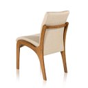 Ver imagem 2 de Kit 2 Cadeiras de Jantar Estofada Lisboa 90 x 52 Cm Madeira Maciça Imbuia Linho Bege M58 - RMI