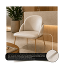 Ver imagem 5 de Kit 6 Cadeira Aurora de Mesa de Jantar e Recepção Courissimo:Bege