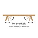 Ver mais imagens de Conjunto Mesa Rústica com Bancos Madeira Maciça 2,40m Área Externa Churrasco Jardim