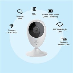 Câmera Hikvision Ezviz 10m 2.8mm Wi-Fi C2c 720p Cs-Cv206-E0-Idi Wf - 4 Câmera Hikvision Ezviz 10m 2.8mm Wi-Fi C2c 720p Cs-Cv206-E0-Idi Wf - 4