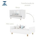 Ver imagem 4 de Berço Barquinho 2 em 1 Conversível Mini Cama 100% Mdf Certificado Inmetro