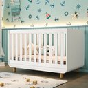 Ver imagem 1 de Berço Barquinho 2 em 1 Conversível Mini Cama 100% Mdf Certificado Inmetro