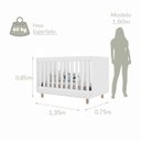 Ver imagem 3 de Berço Barquinho 2 em 1 Conversível Mini Cama 100% Mdf Certificado Inmetro