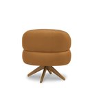 Ver imagem 6 de Kit 2 Poltronas Decorativas Katy Sala de Estar Base Giratória em Madeira Couro Caramelo G88 - Gran B