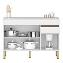Ver imagem 2 de Balcão de Cozinha 120 Cm 3 Portas 1 Gaveta com Tampo Kits Paraná