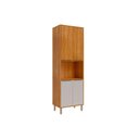 Ver imagem 1 de Paneleiro de Cozinha Divina C/ 4 Portas e 1 Nicho P/ Forno 70 Cm Cinamomo/off White - Mgm