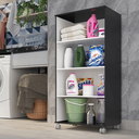 Ver imagem 2 de Armario Lavanderia Michele 2 Pts 1,10m com Rodinhas Onix