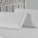 Ver imagem 1 de Kit Fronhas Nobre 2 Peças 50cm X 70cm Malha 100% Algodão - Branco