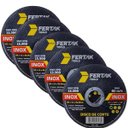 Ver imagem 1 de Disco de Corte para Metal Aço Inox Ferro Esmerilhadeira 115x1x22mm | Fertak | Kit 05 Un