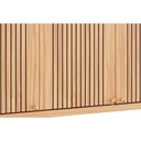 Ver imagem 2 de Armário Aéreo P/ Cozinha Sauvignon C/ 3 Portas Ripadas 120cm Amendoa - Ronipa