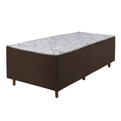 Cama Box Solteiro Conjugada D28 188x88x62 Colchoart Marrom