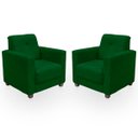 Ver imagem 1 de Kit Poltrona Cadeira para Sala Confortável Reforçada Veneza Suede
