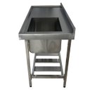 Ver imagem 3 de Pia Aço Inox Industrial 100x60x90 Cm Cuba Direita Nortinox Stander
