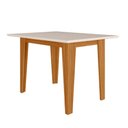 Ver imagem 1 de Mesa de Jantar Kate Retangular Vidro 120cm Off White Pallazio