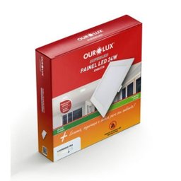 Painel Led Super Eco Embutir 24w Bivolt 6500k Quadrado - 2