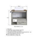 Ver imagem 7 de Conjunto Banheiro Gabinete com Cuba e Espelheira Toalheiro 80cm Suspenso Multimóveis Crpro-CON035