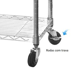 Estante Aço Cozinha 60 X 45 X 180 Cm – Duratec - 6