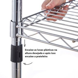 Estante Aço Cozinha 60 X 45 X 180 Cm – Duratec - 4