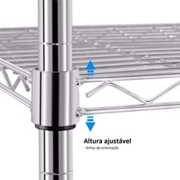 Estante Aço Cozinha 60 X 45 X 180 Cm – Duratec - 2