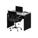 Ver imagem 2 de Plataforma Trabalho 90cm X 60cm 1 Cx de Tomada Pé Painel F5 Cor:cinza Sagrado com Preto
