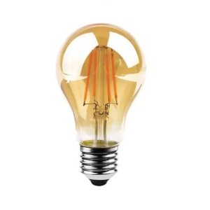 Lâmpada Filamento Led A60 Retrô Vintage Âmbar Bivolt