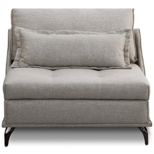 Sofá Chaise Longue para Sala Living Abby T03 Linho Urano - Lyam Decor