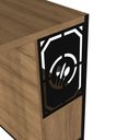 Ver mais imagens de Ilha de Cozinha Gourmet Industrial 3 Nichos Preto/ Mel - Placa&ponto