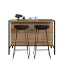 Ver imagem 6 de Ilha de Cozinha Gourmet Industrial 3 Nichos Preto/ Mel - Placa&ponto
