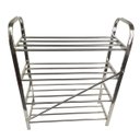 Ver imagem 5 de Sapateira Prateleira 4 Andares Inox 12 Pares Tenis Sandalia Calçado Sapato Organizaçao Corredor Entr