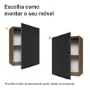 Ver imagem 4 de Armário Aéreo 50cm 1 Porta Rustic/preto Lux Madesa