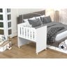 Mini Berço Moisés Bebê Para Lateral Da Cama 100%mdf Branco - 1