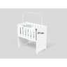 Mini Berço Moisés Bebê Para Lateral Da Cama 100%mdf Branco - 8