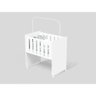 Mini Berço Moisés Bebê Para Lateral Da Cama 100%mdf Branco - 9