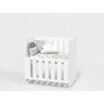 Mini Berço Moisés Bebê Para Lateral Da Cama 100%mdf Branco - 7