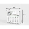 Mini Berço Moisés Bebê Para Lateral Da Cama 100%mdf Branco - 6
