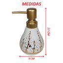 Ver imagem 3 de Porta Sabonete Liquido de Cerâmica Premium 3d Branco Lavabo