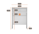 Ver imagem 5 de Modulado Completo Casal 6 Portas 6 Gavetas - Linea-branco - Móveis Novo Horizonte