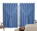 Ver imagem 1 de Cortina BLackout PVC 4,00m X 2,60m Com Voil Azul