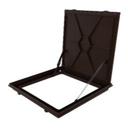 Tampa Piscina Casa Máquina 75x75 Articulada Rebaixada Marrom - 4